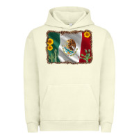 Pigment Pistachio mexico flag sunflower cactus Urban Hoodie - AdoDesignShop