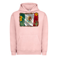 Pigment Salmon mexico flag sunflower cactus Urban Hoodie - AdoDesignShop