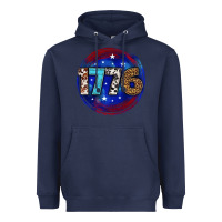 Navy western 1776 4th of july billie wilder Heavyweight Hoodie - texasbilliewilder