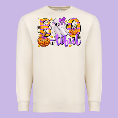 Boo-tiful Premium Sweatshirt Designed By Texasbilliewilder