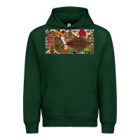 Forest Green western turquoise gemstone horse cowhide leopard floral background lic Urban Hoodie - Artiststas