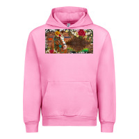 Fuchsia Pink western turquoise gemstone horse cowhide leopard floral background lic Urban Hoodie - Artiststas