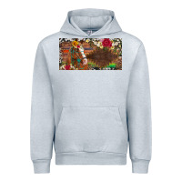 Heather Grey western turquoise gemstone horse cowhide leopard floral background lic Urban Hoodie - Artiststas