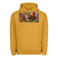 Pigment Peanut Butter western turquoise gemstone horse cowhide leopard floral background lic Urban Hoodie - Artiststas