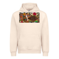 Sandshell western turquoise gemstone horse cowhide leopard floral background lic Urban Hoodie - Artiststas