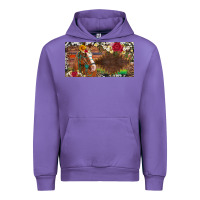 Tulip western turquoise gemstone horse cowhide leopard floral background lic Urban Hoodie - Artiststas
