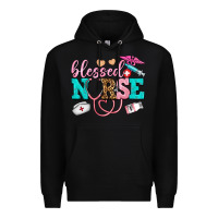Black blessed nurse Premium Hoodie - AdoDesignShop
