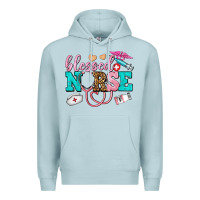 Blue Mist blessed nurse Premium Hoodie - AdoDesignShop