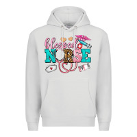 Dove Grey blessed nurse Premium Hoodie - AdoDesignShop