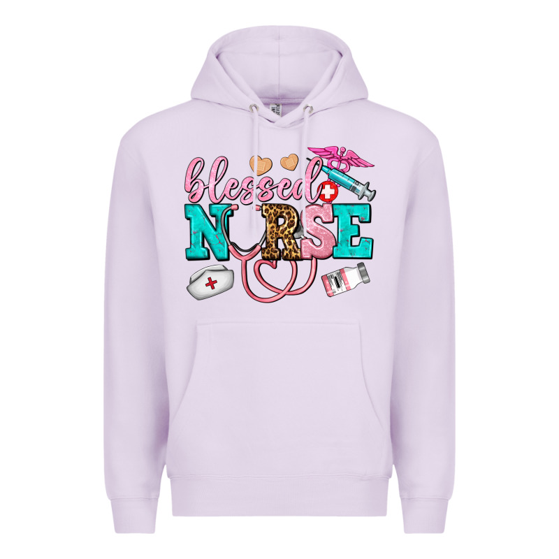Blessed Nurse Premium Hoodie by AdoDesignShop | Teevron