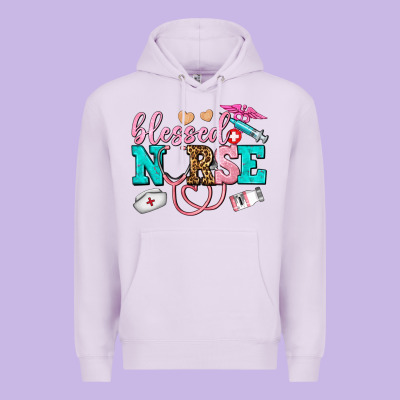 Blessed Nurse Premium Hoodie Designed By Adodesignshop