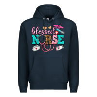 Navy blessed nurse Premium Hoodie - AdoDesignShop