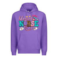 Purple blessed nurse Premium Hoodie - AdoDesignShop