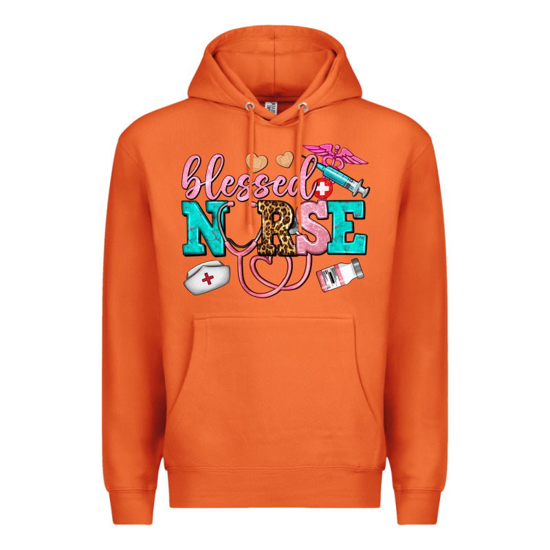 Blessed Nurse Premium Hoodie by AdoDesignShop | Teevron