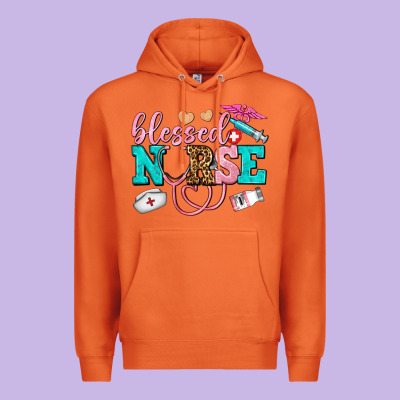 Blessed Nurse Premium Hoodie Designed By Adodesignshop