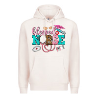 Pale Pink blessed nurse Premium Hoodie - AdoDesignShop