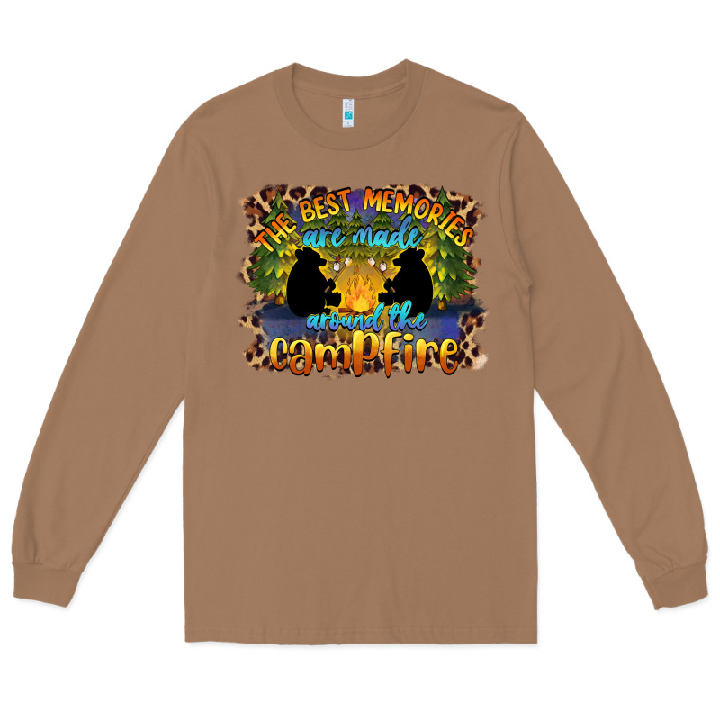 The Best Memories Are Made Around The Campfire Camping Long Sleeve Tee by BarkalooDesign | Teevron