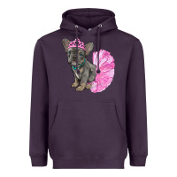 Plum balerina french bulldog with tutu Heavyweight Hoodie - RanaPortraitStore