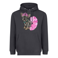 Smoke balerina french bulldog with tutu Heavyweight Hoodie - RanaPortraitStore