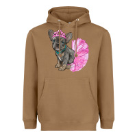 Toasted Coconut balerina french bulldog with tutu Heavyweight Hoodie - RanaPortraitStore