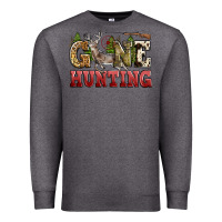 Charcoal Heather gone hunting Premium Sweatshirt - Zillion Design Studio
