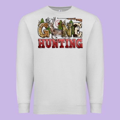 Gone Hunting Premium Sweatshirt Designed By Zillion Design Studio