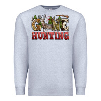 Heather Grey gone hunting Premium Sweatshirt - Zillion Design Studio