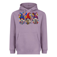 Lavender usa with gnome billie wilder Heavyweight Hoodie - texasbilliewilder