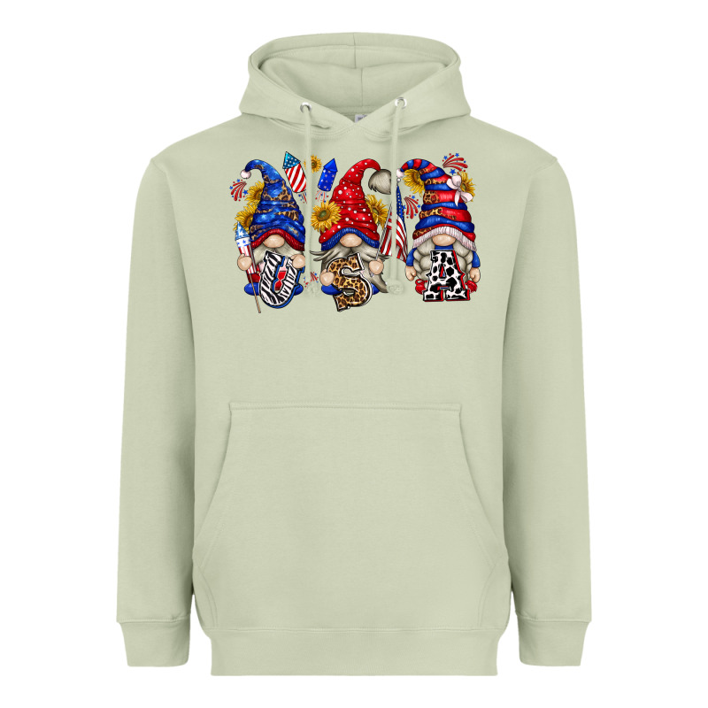 Usa With Gnome Billie Wilder Heavyweight Hoodie by texasbilliewilder | Teevron