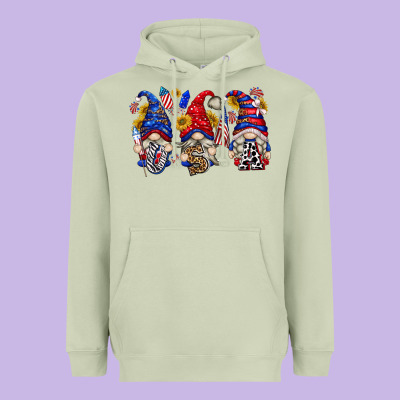 Heavyweight Hoodie usa with gnome billie wilder