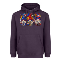 Plum usa with gnome billie wilder Heavyweight Hoodie - texasbilliewilder