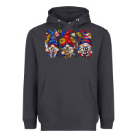 Smoke usa with gnome billie wilder Heavyweight Hoodie - texasbilliewilder