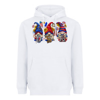 White usa with gnome billie wilder Heavyweight Hoodie - texasbilliewilder