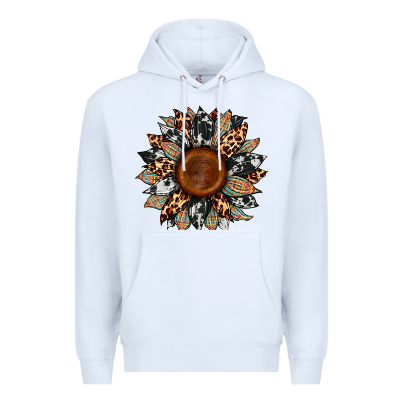 Cowhide Leopard Aztec Sunflower Premium Hoodie by Artiststas | Teevron