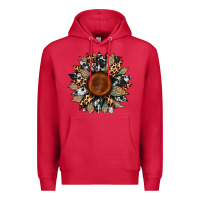 Cardinal cowhide leopard aztec sunflower Premium Hoodie - Artiststas