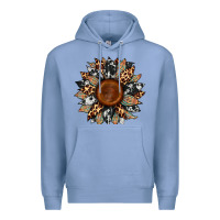 Colony Blue cowhide leopard aztec sunflower Premium Hoodie - Artiststas