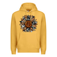 Mustard cowhide leopard aztec sunflower Premium Hoodie - Artiststas