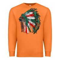 Carrot mexican flag indian headdress Premium Sweatshirt - RanaPortraitStore
