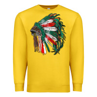 Lemon mexican flag indian headdress Premium Sweatshirt - RanaPortraitStore