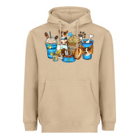 Mushroom corgi coffee cups Heavyweight Hoodie - Zillion Design Studio