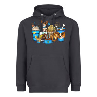 Smoke corgi coffee cups Heavyweight Hoodie - Zillion Design Studio