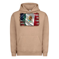 Pigment Burro mexico flag and usa flag Urban Hoodie - AdoDesignShop