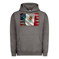 Pigment Tornado mexico flag and usa flag Urban Hoodie - AdoDesignShop