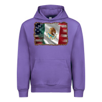 Tulip mexico flag and usa flag Urban Hoodie - AdoDesignShop