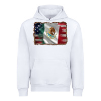 White mexico flag and usa flag Urban Hoodie - AdoDesignShop