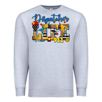 Heather Grey dispatcher life Premium Sweatshirt - Zillion Design Studio