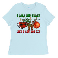 Baby Blue i like big bulbs and i can not lie Ladies Tee - BarkalooDesign