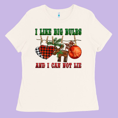 I Like Big Bulbs And I Can Not Lie Ladies Tee Designed By Barkaloodesign