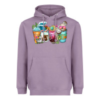 Lavender skeleton summer coffee cups Heavyweight Hoodie - Zillion Design Studio