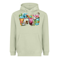 Matcha skeleton summer coffee cups Heavyweight Hoodie - Zillion Design Studio